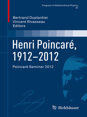 cover image of Henri Poincaré, 1912–2012